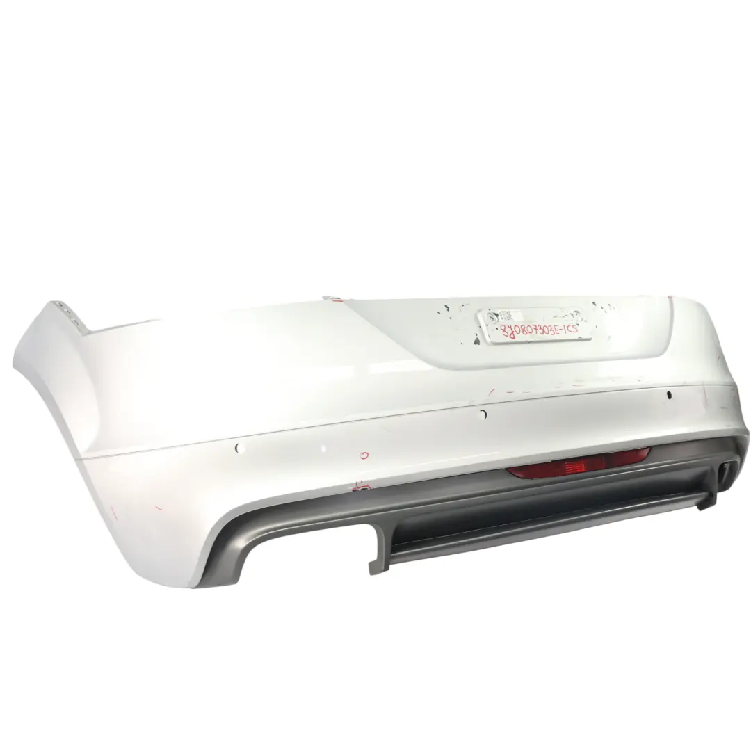 Zderzak Tylny Ice Silver Srebrny Metalik X7W do Audi TT 8J o numerze 8J0807303E Audi TT 8J Zderzak Tylny Ice Silver Srebrny Metalik X7W - SKU 8J0807303E-ICS - Numer Części 8J0807303E