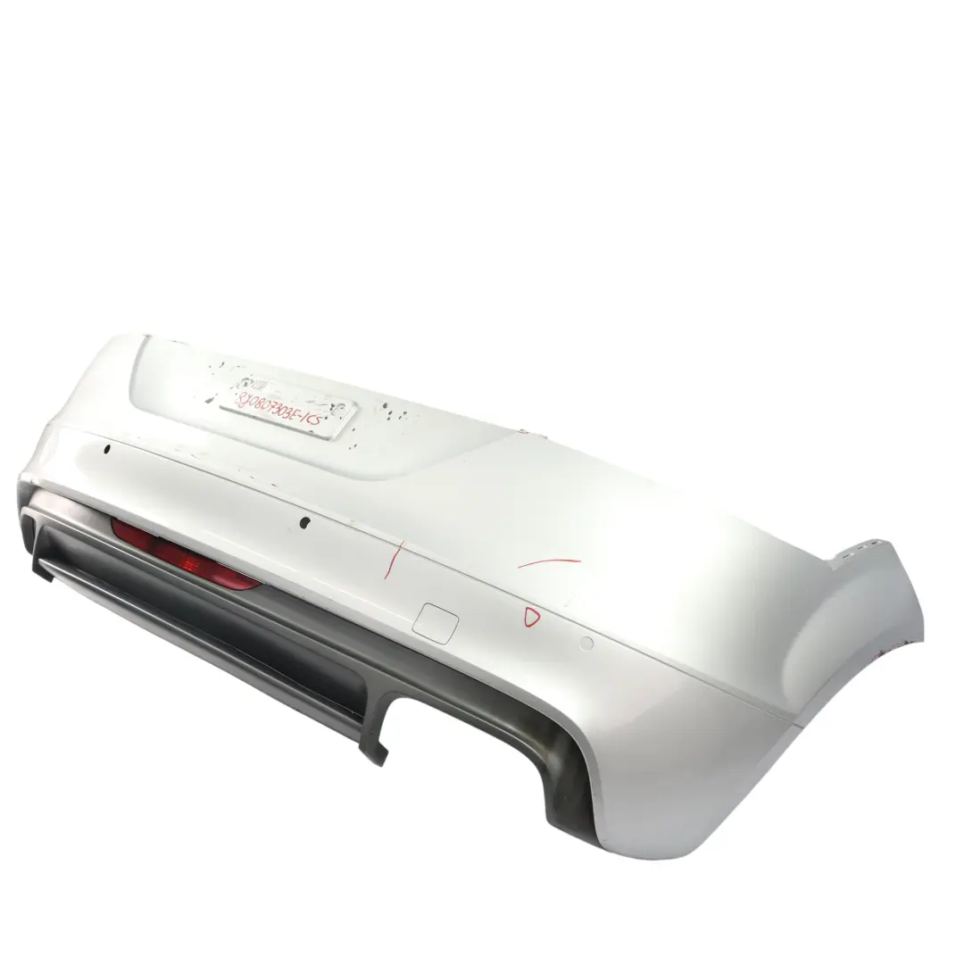 Zderzak Tylny Ice Silver Srebrny Metalik X7W do Audi TT 8J o numerze 8J0807303E Audi TT 8J Zderzak Tylny Ice Silver Srebrny Metalik X7W - SKU 8J0807303E-ICS - Numer Części 8J0807303E