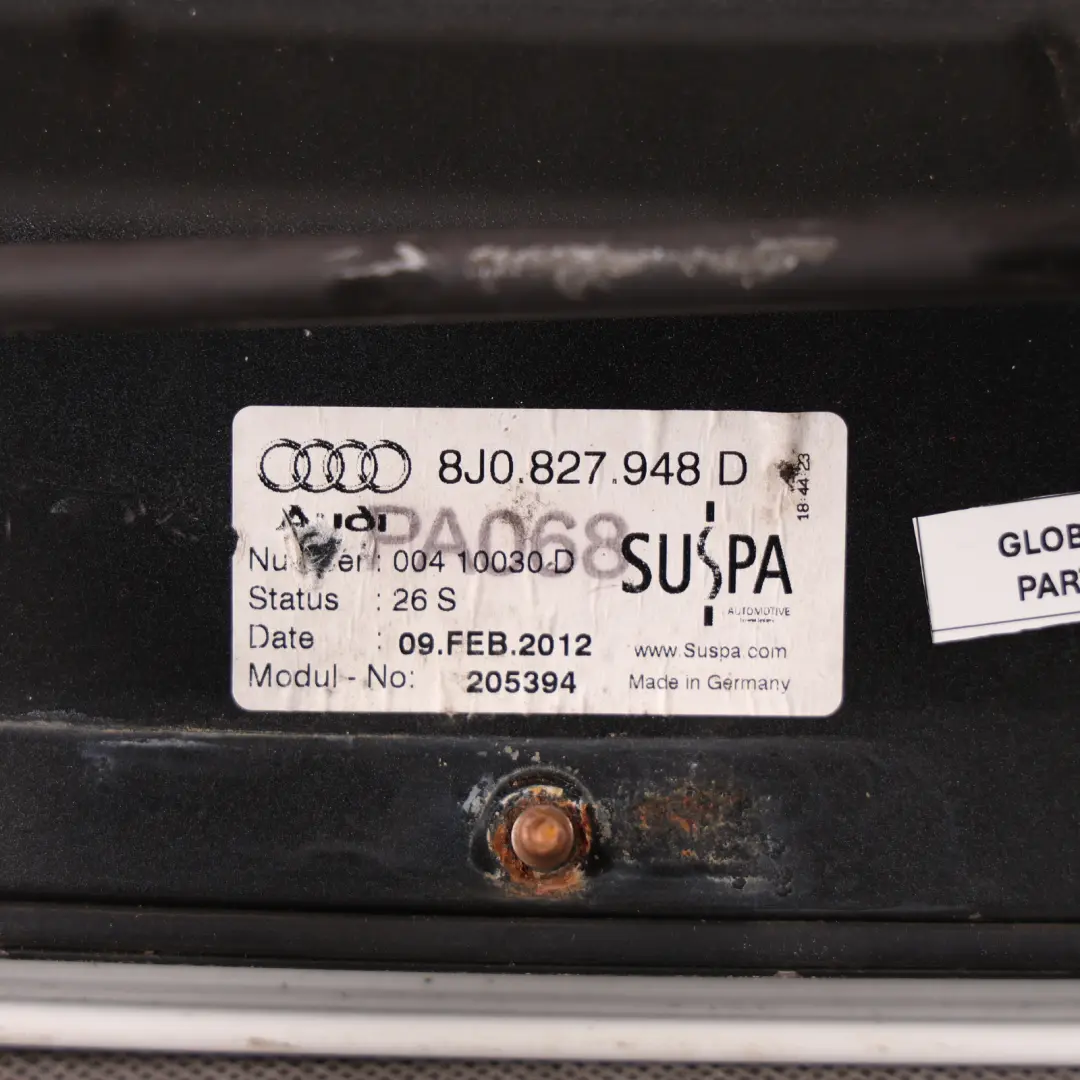 Audi TT 8J Rear Spoiler Tailgate Trunk Electric Trim Panel Ibis White - Y9C - SKU 8J0827948D-IWH - Part number 8J0827948D