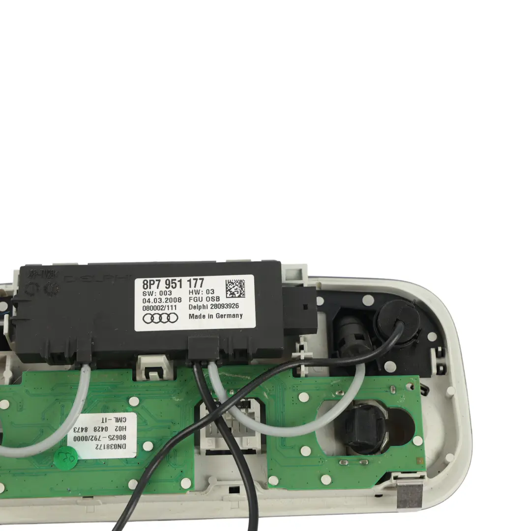 Audi A3 8P Innenraum Dach Licht Hinten Lese Lampe Schalter 8P7951177 - SKU 8J0947111F - Teilenummer 8J0947111F
