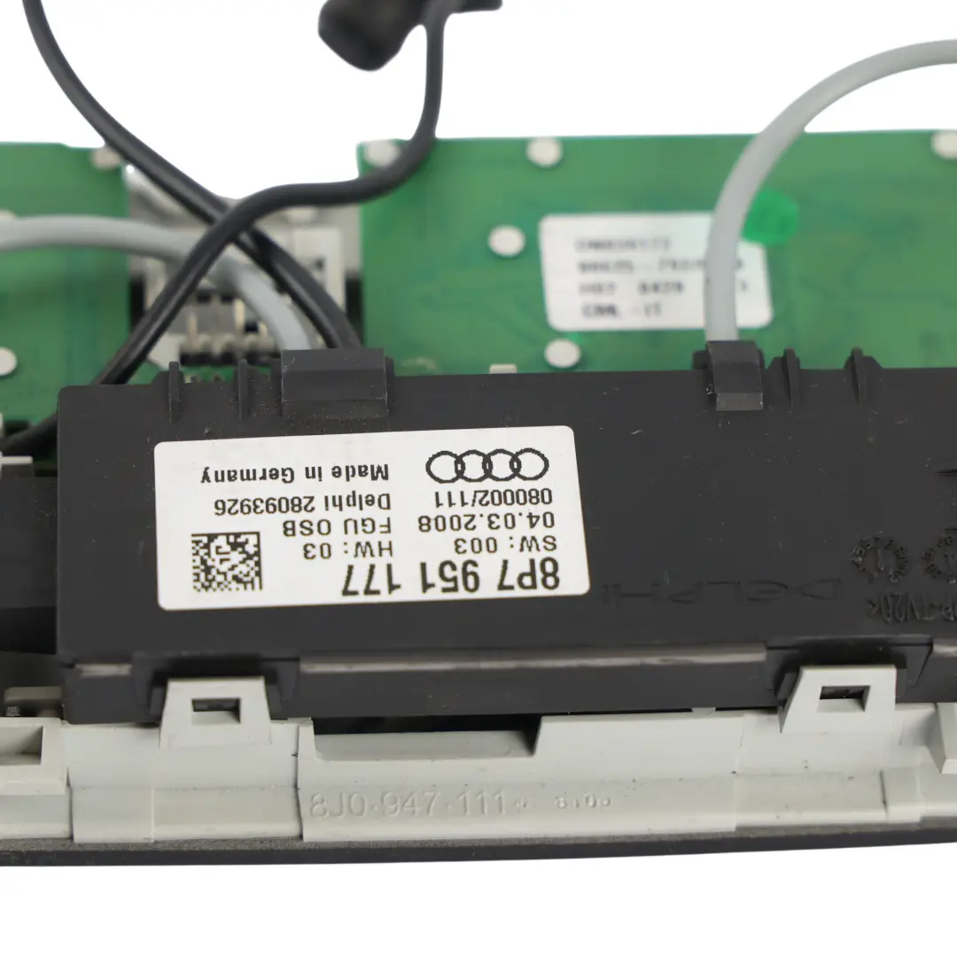 Luz Techo Interior Trasera Lámpara Lectura Interruptor 8P7951177 para Audi A3 8P con número de pieza 8J0947111F Audi A3 8P Luz Techo Interior Trasera Lámpara Lectura Interruptor 8P7951177 - SKU 8J0947111F - Número de pieza 8J0947111F