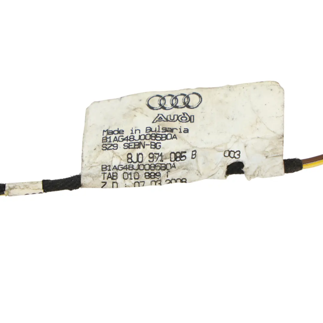 Hinten Stoßstange Nebelscheinwerfer Kabelbaum für Audi TT 8J mit Teilenummer 8J0971085B Audi TT 8J Hinten Stoßstange Nebelscheinwerfer Kabelbaum - SKU 8J0971085B - Teilenummer 8J0971085B