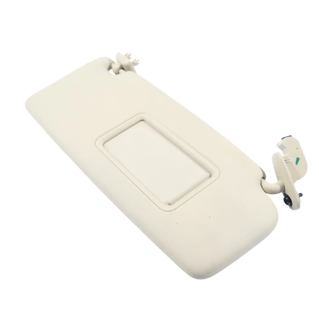 Sun Visor Shade Cover Panel Luxury Beige Right O/S to Audi TT 8J with Part number 8J8857552 Audi TT 8J Sun Visor Shade Cover Panel Luxury Beige Right O/S - SKU 8J8857552 - Part number 8J8857552