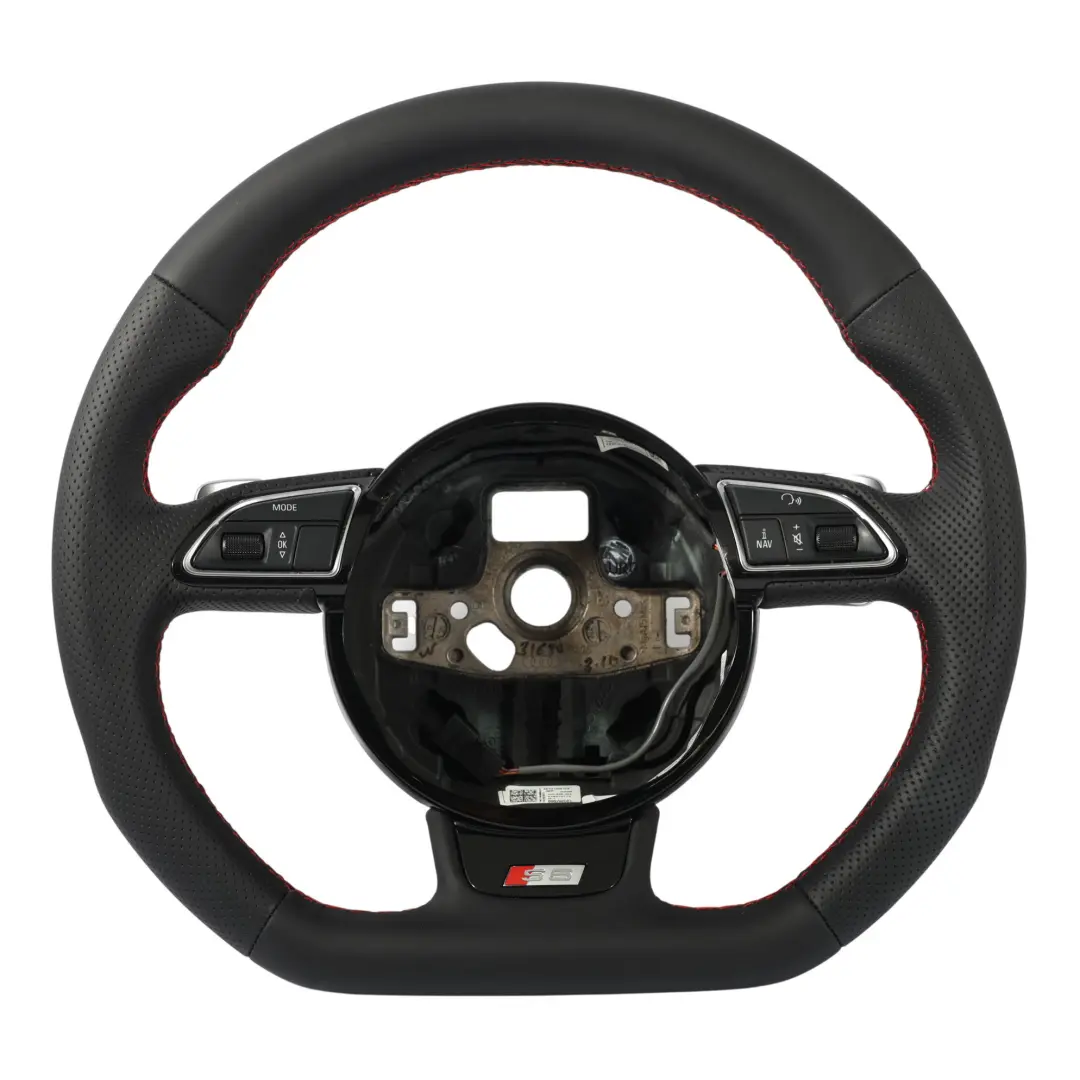 Steering Wheel NEW Leather Paddle Shift Flat Bottom to Audi A5 S5 8T with Part number 8K0419091CK Audi A5 S5 8T Steering Wheel NEW Leather Paddle Shift Flat Bottom - SKU 8K0419091CK-1 - Part number 8K0419091CK
