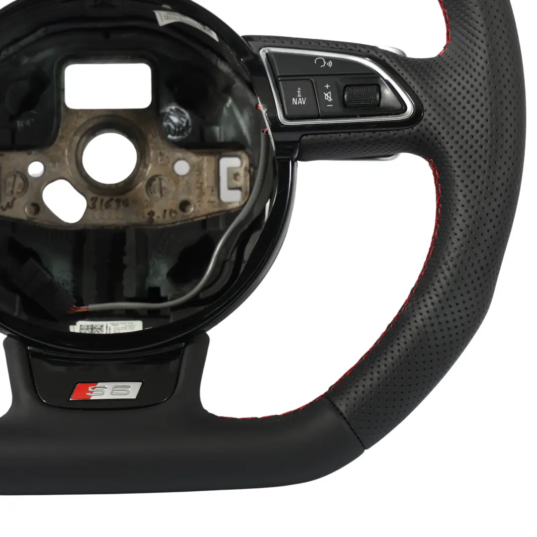 NUEVO Cuero Palanca de Cambio con Base Plana para Audi A5 S5 8T Volante con número de pieza 8K0419091CK Audi A5 S5 8T Volante NUEVO Cuero Palanca de Cambio con Base Plana - SKU 8K0419091CK-1 - Número de pieza 8K0419091CK