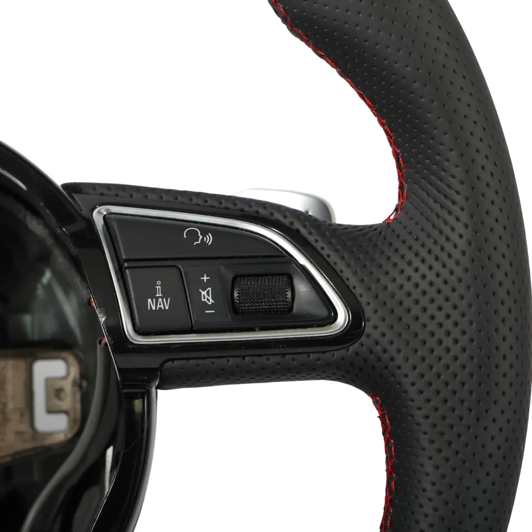 Audi A5 S5 8T Kierownica NOWA Czarna Skóra Łopatki Ścięta - SKU 8K0419091CK-1 - Numer Części 8K0419091CK