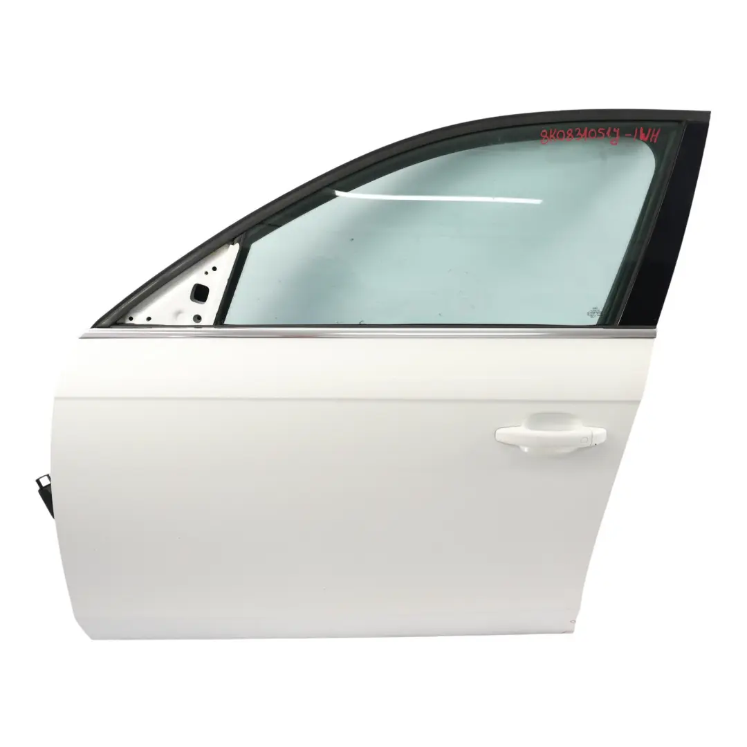 Audi A4 B8 Vordertür Links Tür Ibis White Weiss - Y9C - SKU 8K0831051J-IWH - Teilenummer 8K0831051J