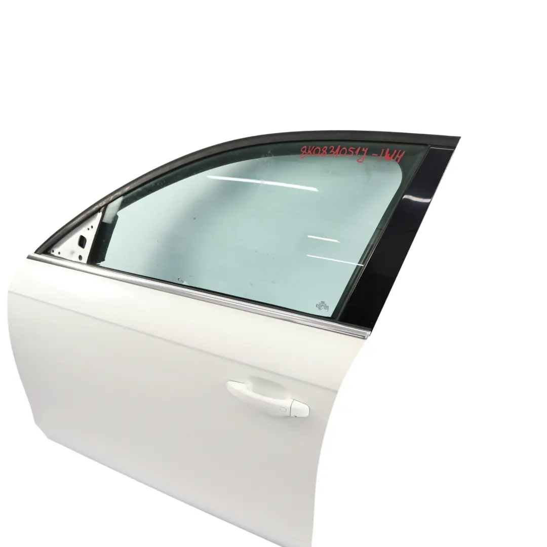 Audi A4 B8 Vordertür Links Tür Ibis White Weiss - Y9C - SKU 8K0831051J-IWH - Teilenummer 8K0831051J