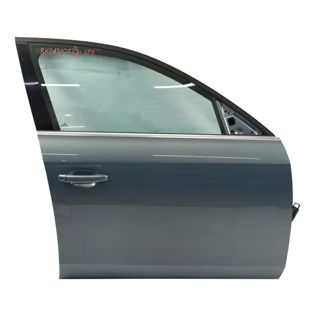 Puerta Delantera Derecha Azul Esfera Metalizado X5X para Audi A4 B8 con número de pieza 8K0831052J Audi A4 B8 Puerta Delantera Derecha Azul Esfera Metalizado X5X - SKU 8K0831052J-SPH - Número de pieza 8K0831052J