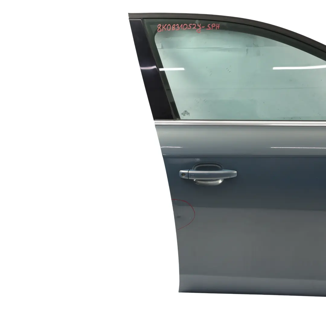 Audi A4 B8 Front Door Right O/S Sphere Blue Metallic - X5X - SKU 8K0831052J-SPH - Part number 8K0831052J