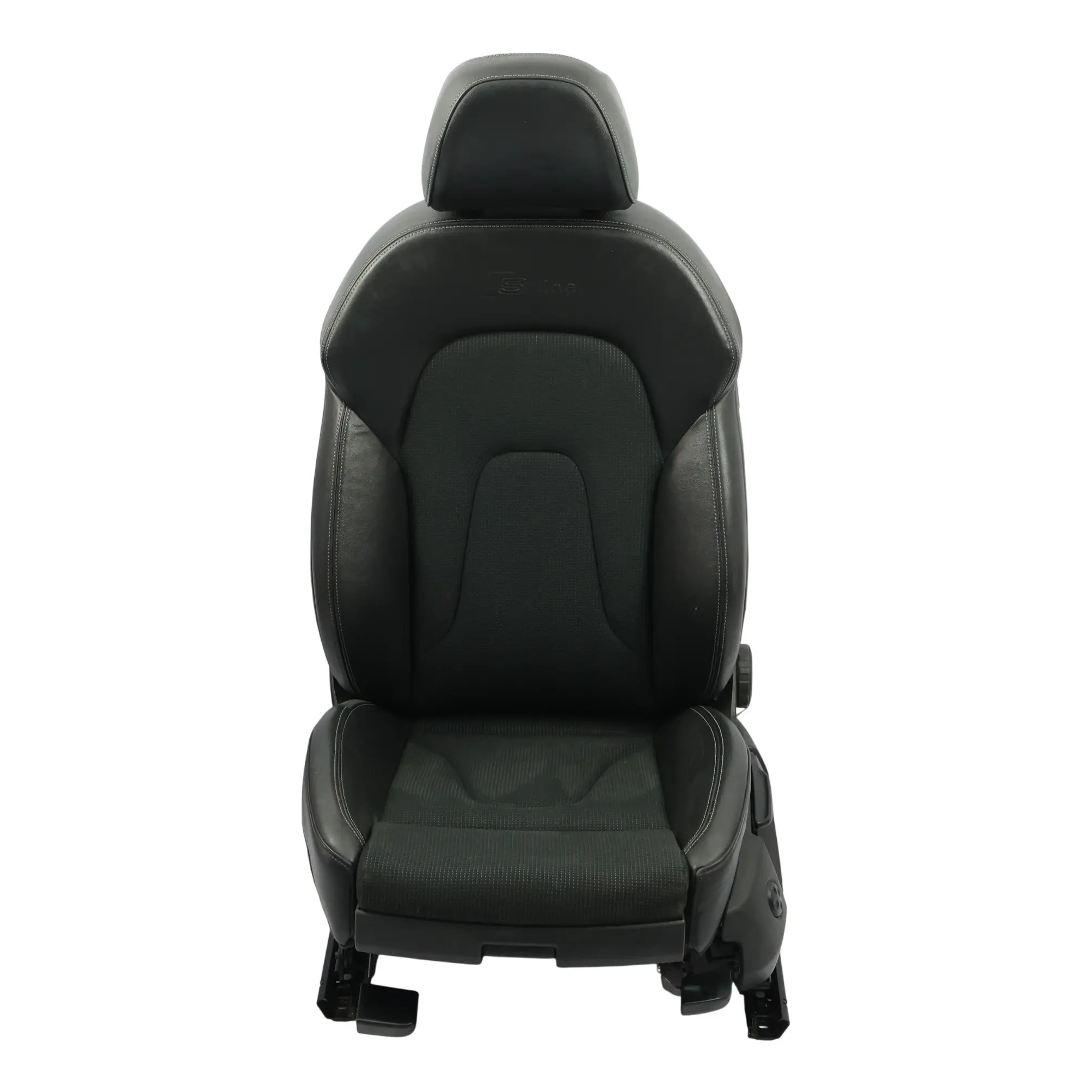 Audi A4 B8 8K Asiento Deportivo S-Line Cuero Negro Gris Izquierdo