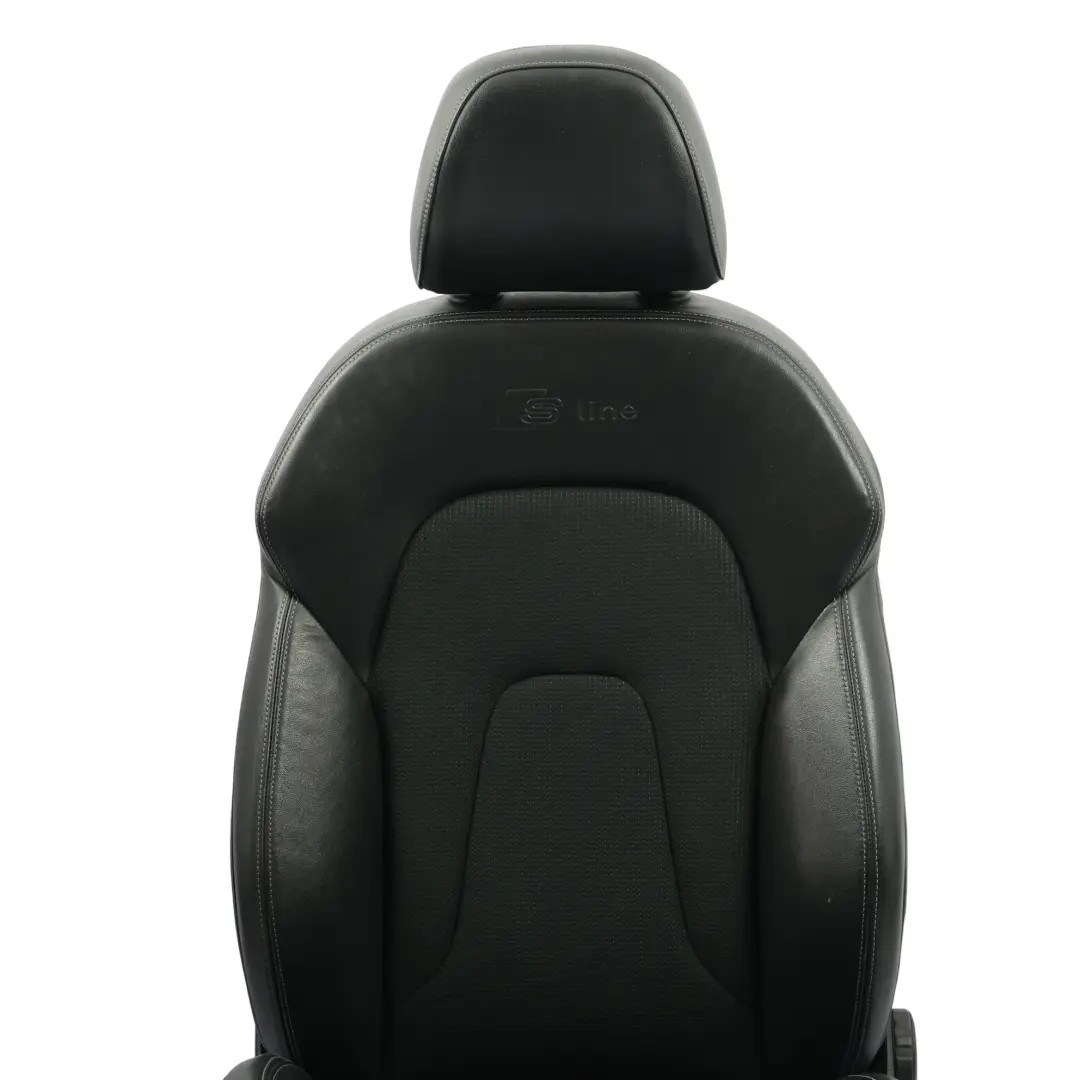 8K Siège Sport Avant S-Line Demi Cuir Noir Gris Gauche pour Audi A4 B8 à propos du numéro de pièce 8K0881805BG Audi A4 B8 8K Siège Sport Avant S-Line Demi Cuir Noir Gris Gauche - SKU 8K0881805BG-1 - Numéro de pièce 8K0881805BG