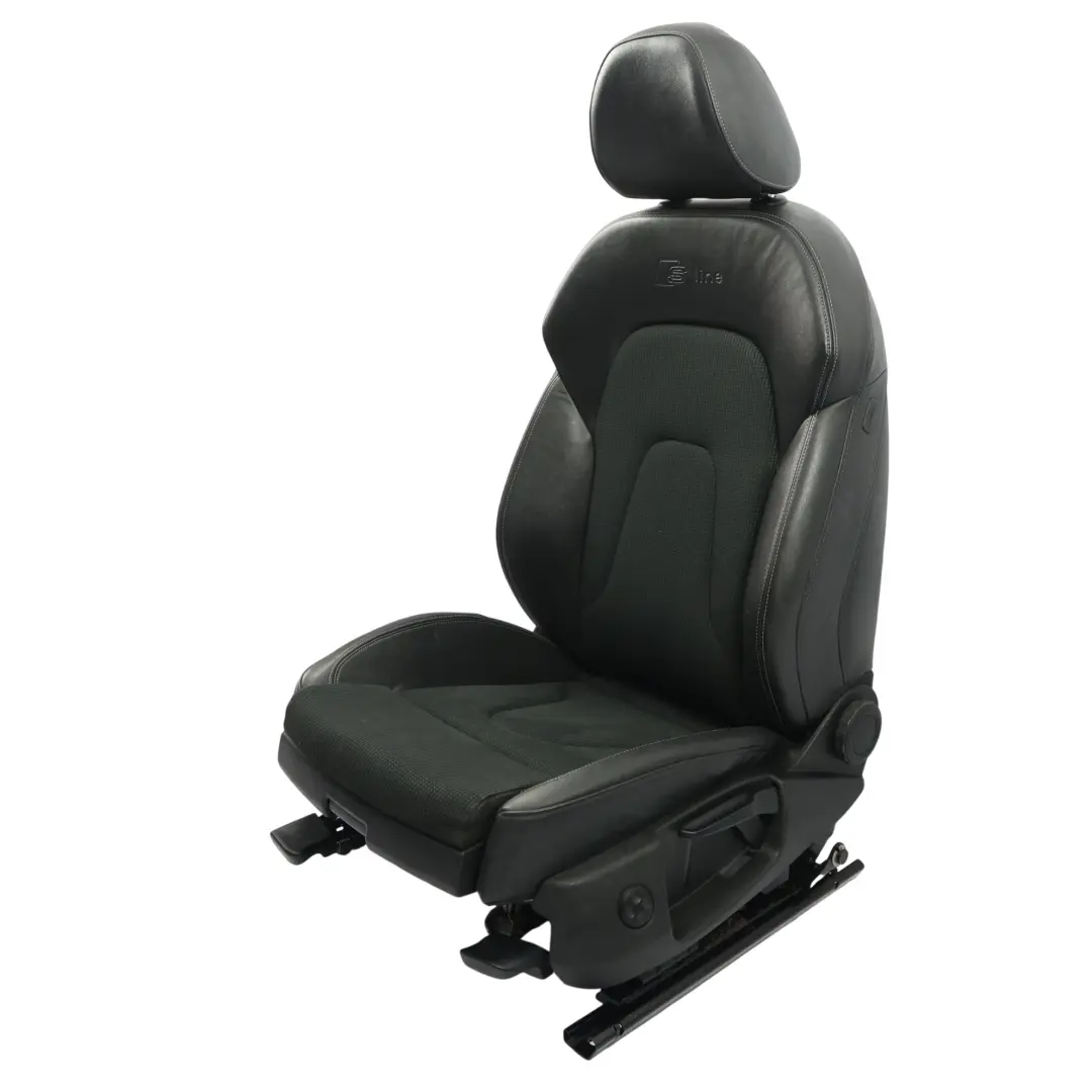 8K Front Sport Seat S-Line Half Leather Black Grey Left N/S to Audi A4 B8 with Part number 8K0881805BG Audi A4 B8 8K Front Sport Seat S-Line Half Leather Black Grey Left N/S - SKU 8K0881805BG-1 - Part number 8K0881805BG