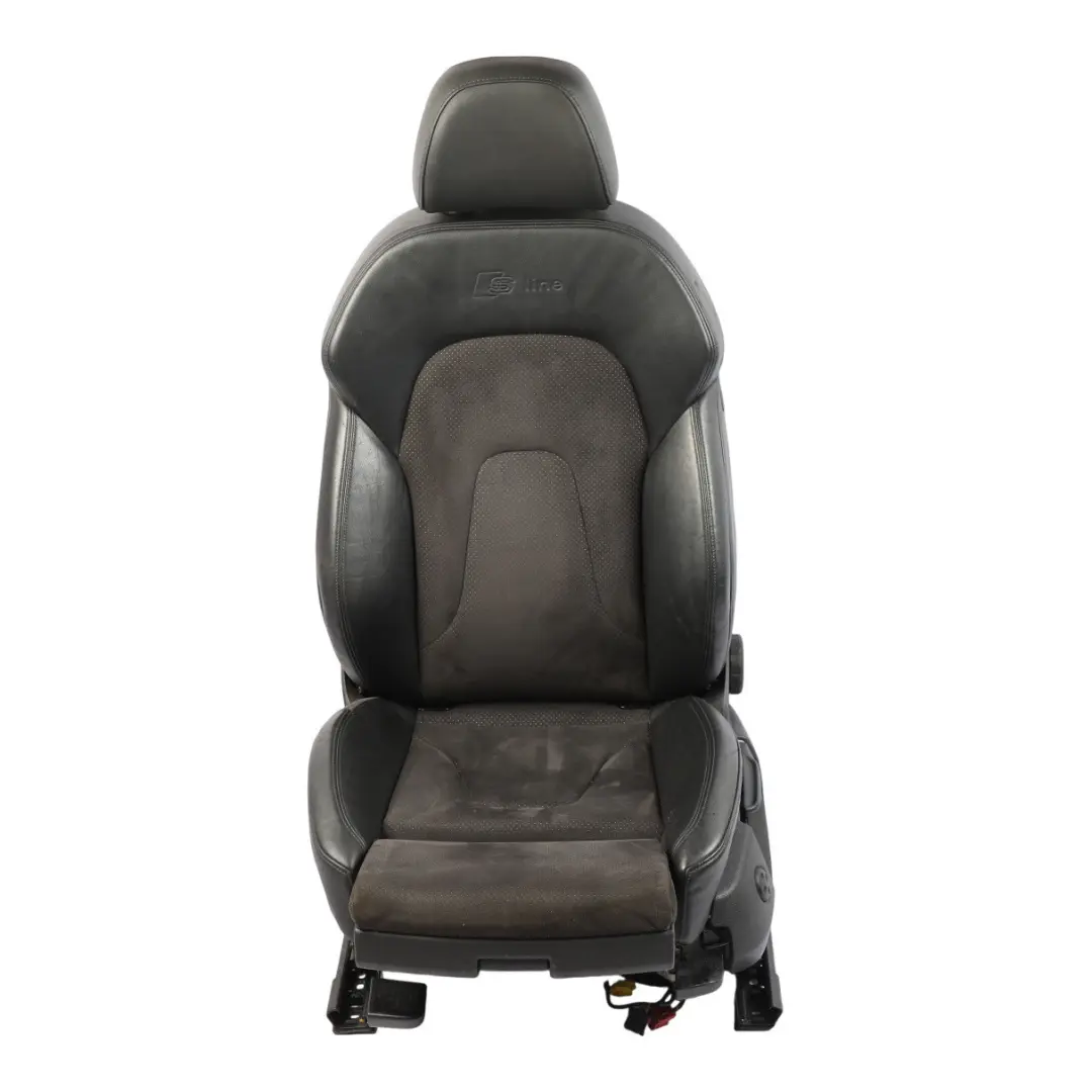 Audi A4 B8 Front Seat Interior S-Line Left N/S Leather Alcantara Black - SKU 8K0881805BK-2 - Part number 8K0881805BK
