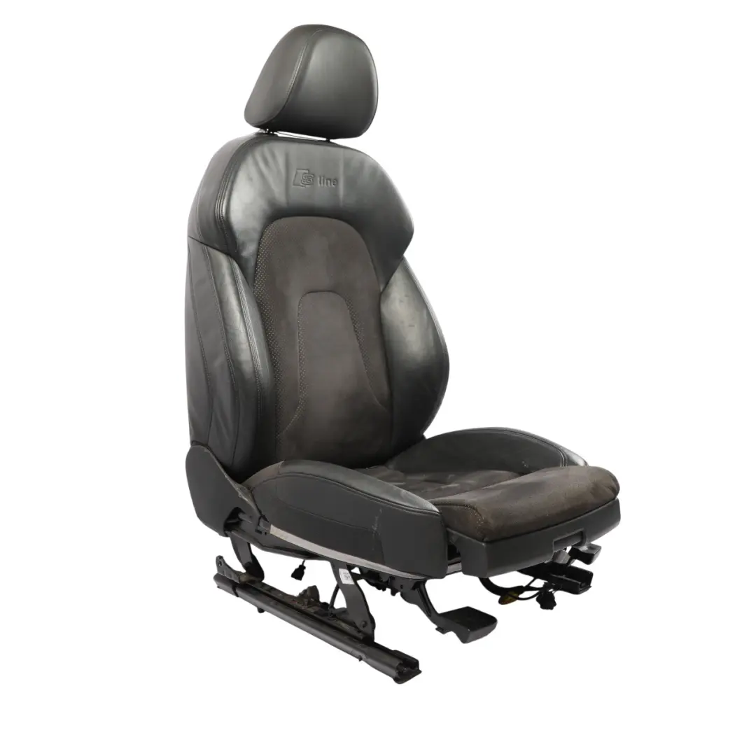 Front Seat Interior S-Line Left N/S Leather Alcantara Black to Audi A4 B8 with Part number 8K0881805BK Audi A4 B8 Front Seat Interior S-Line Left N/S Leather Alcantara Black - SKU 8K0881805BK-2 - Part number 8K0881805BK