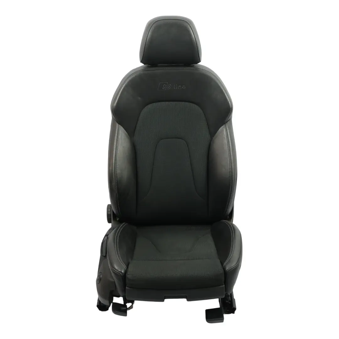 Front Seat Sport S-Line Interior Leather Cloth Black Grey Right O/S to Audi A4 B8 with Part number 8K0881806BG Audi A4 B8 Front Seat Sport S-Line Interior Leather Cloth Black Grey Right O/S - SKU 8K0881806BG-1 - Part number 8K0881806BG