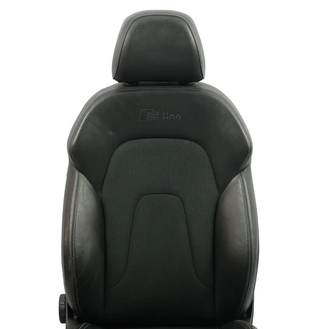 Front Seat Sport S-Line Interior Leather Cloth Black Grey Right O/S to Audi A4 B8 with Part number 8K0881806BG Audi A4 B8 Front Seat Sport S-Line Interior Leather Cloth Black Grey Right O/S - SKU 8K0881806BG-1 - Part number 8K0881806BG