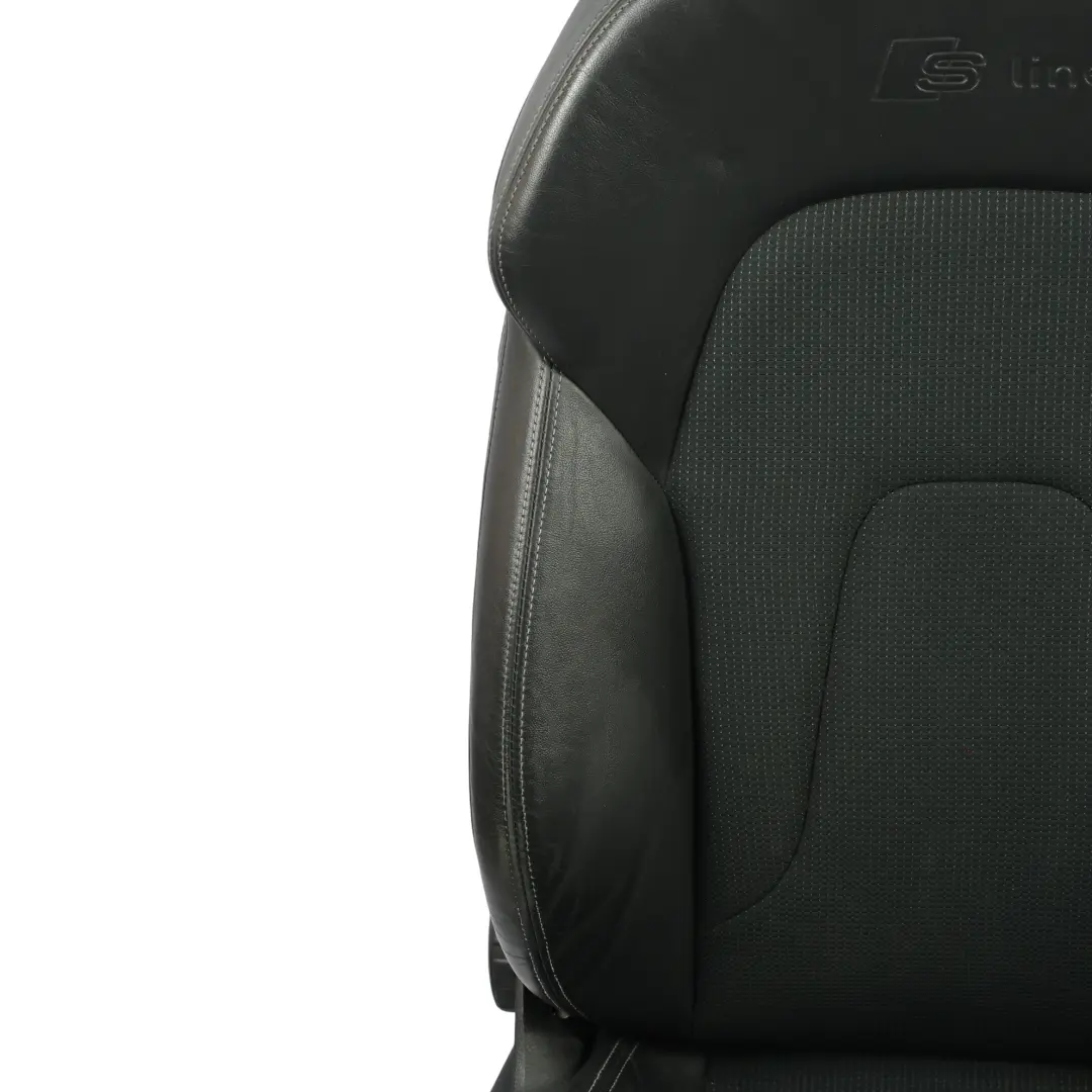 Audi A4 B8 Siège Avant Sport S-Line Intérieur Cuir Tissu Noir Gris Droit - SKU 8K0881806BG-1 - Numéro de pièce 8K0881806BG