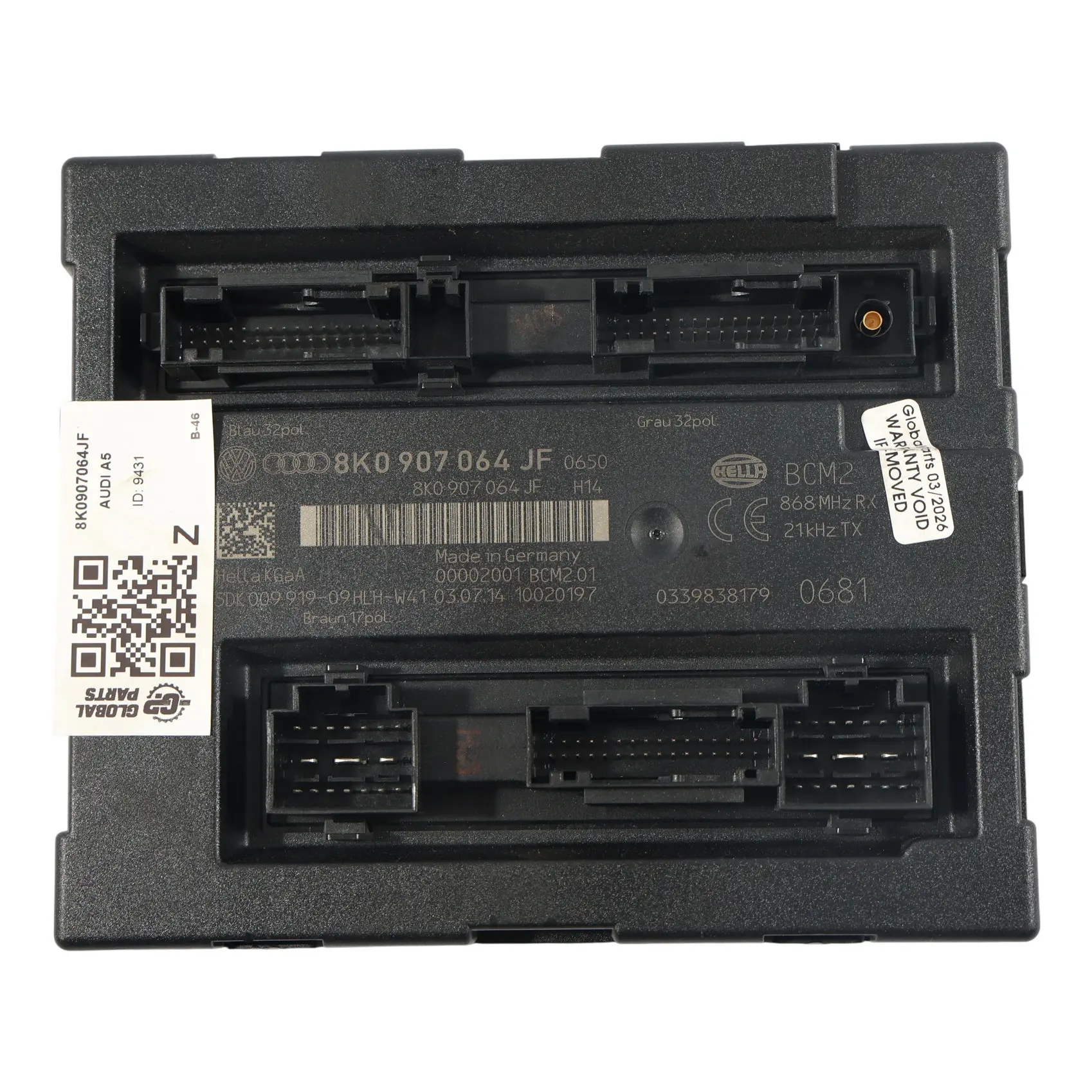 Audi A4 B8 A5 8T Q5 8R Módulo Control Carrocería BCM Unidad ECU 8K0907064JF