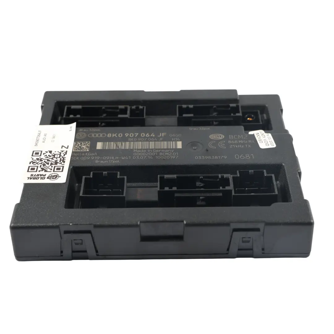 Audi A4 B8 A5 8T Q5 8R Modulo Controllo Carrozzeria BCM ECU - SKU 8K0907064JF - Numero di parte 8K0907064JF