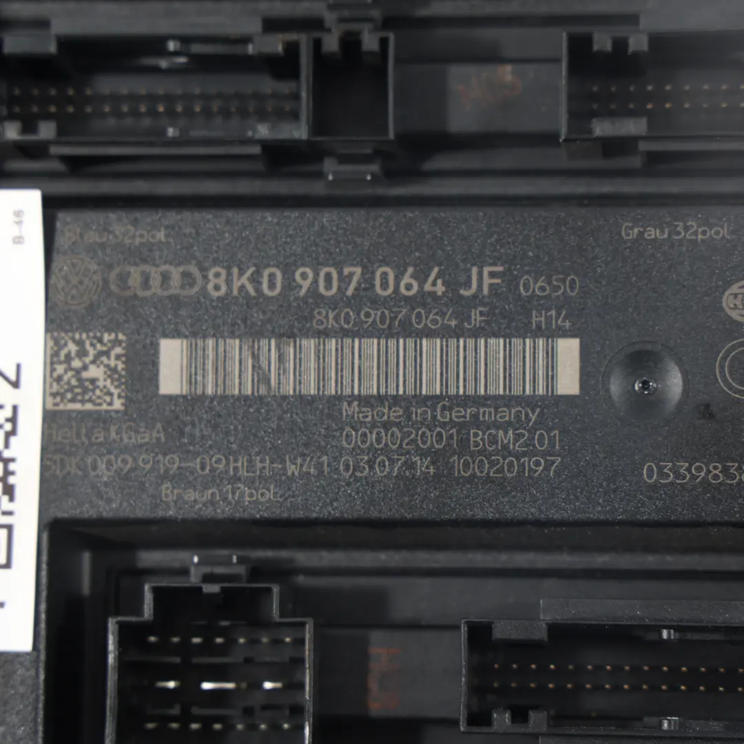 Audi A4 B8 A5 8T Q5 8R Moduł Sterownik BCM - SKU 8K0907064JF - Numer Części 8K0907064JF
