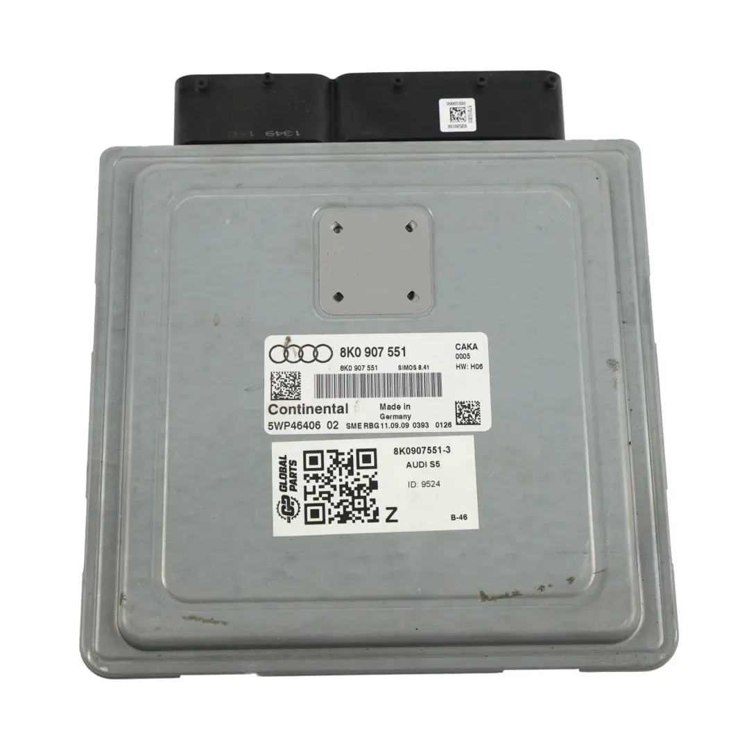 8F 3.0 TFSI 333HP CAKA Quattro Calculateur Moteur ECU pour Audi S5 à propos du numéro de pièce 8K0907551 Audi S5 8F 3.0 TFSI 333HP CAKA Quattro Calculateur Moteur ECU - SKU 8K0907551-3 - Numéro de pièce 8K0907551