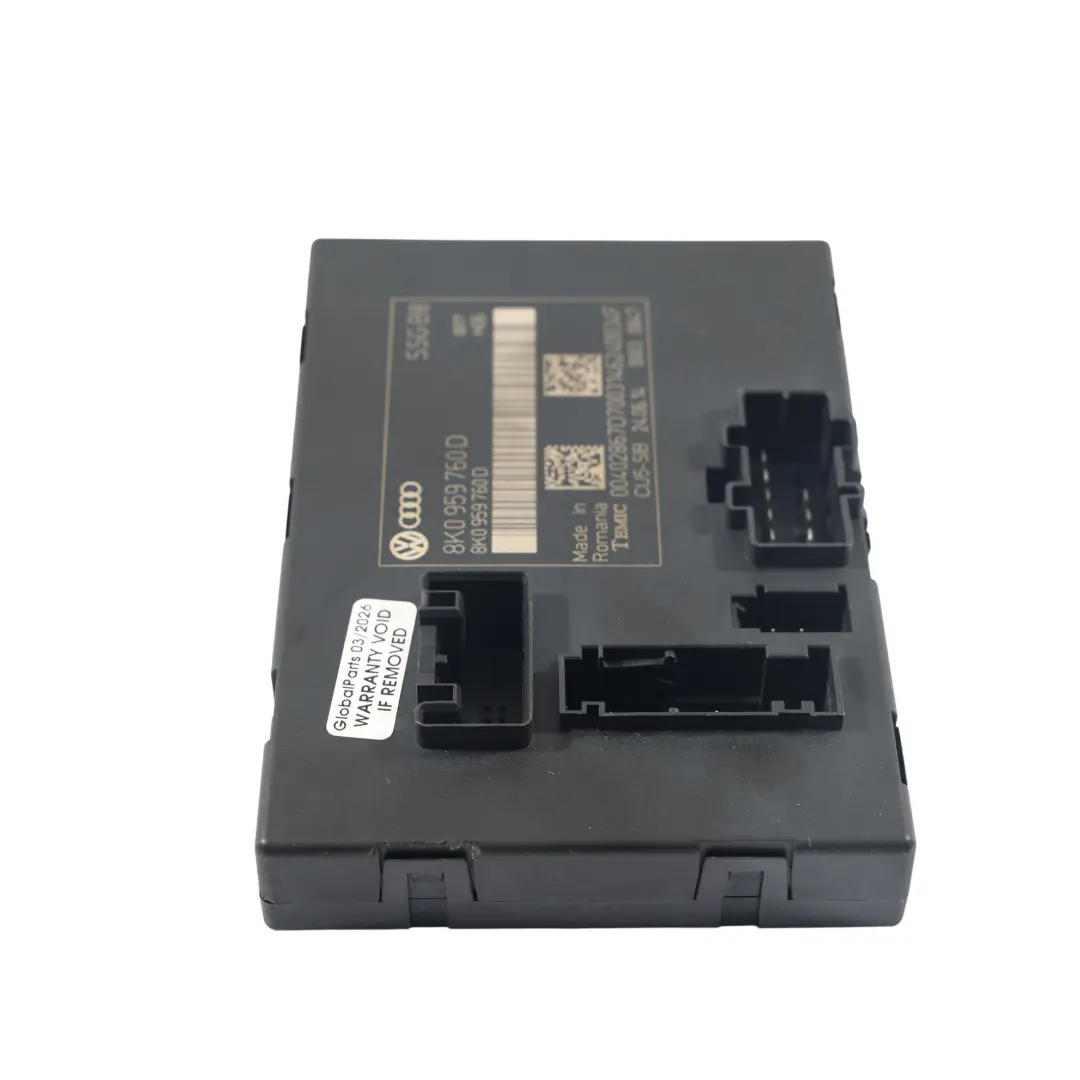 Audi A5 8T Module Unité Contrôle Siège Conducteur Avant - SKU 8K0959760D-1 - Numéro de pièce 8K0959760D