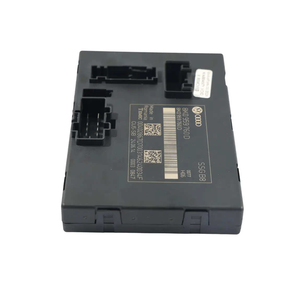 Audi A5 8T Módulo Control Asiento Conductor Delantero - SKU 8K0959760D-1 - Número de pieza 8K0959760D