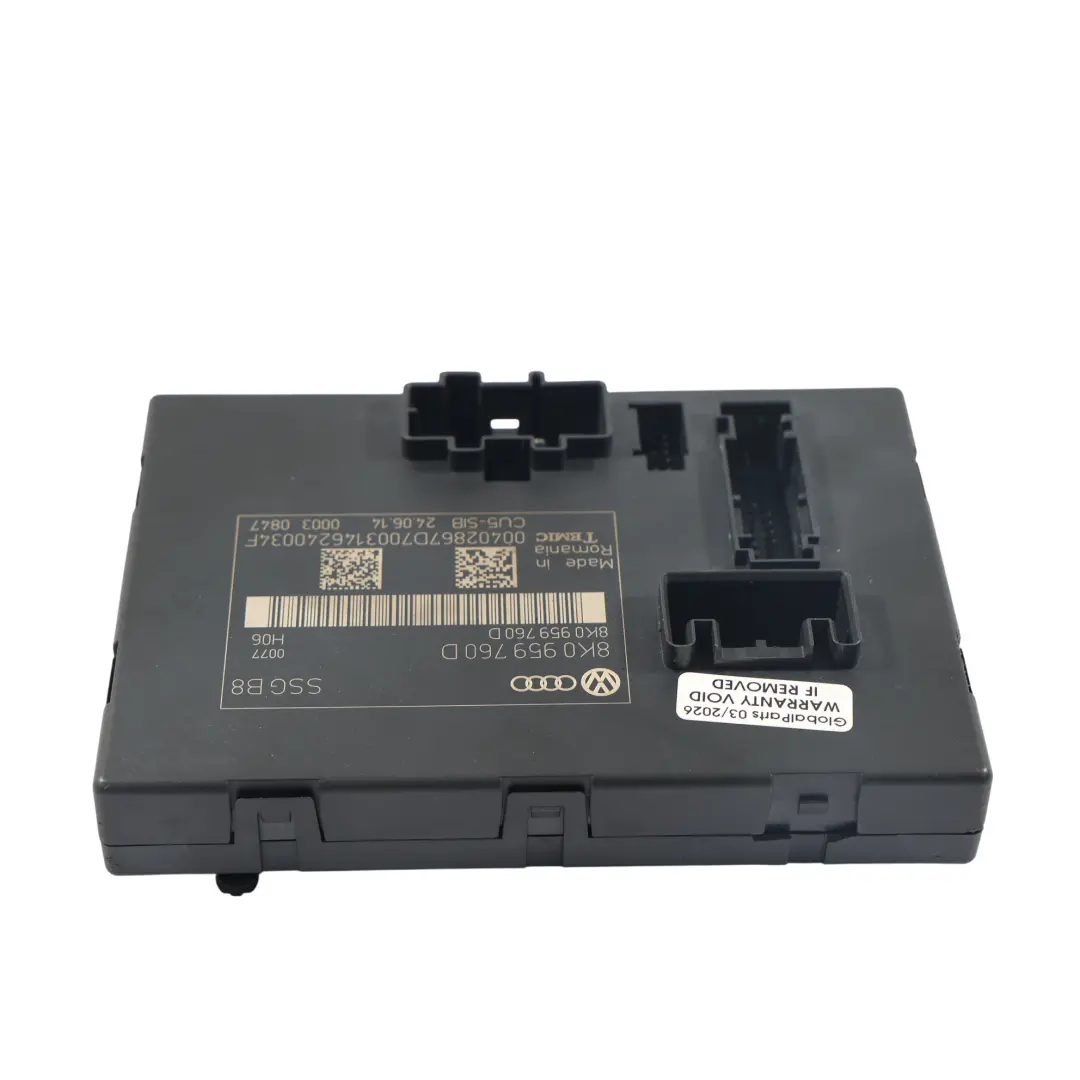 Front Driver Seat Module Control Unit Seat Adjustment to Audi A5 8T with Part number 8K0959760D Audi A5 8T Front Driver Seat Module Control Unit Seat Adjustment - SKU 8K0959760D-1 - Part number 8K0959760D