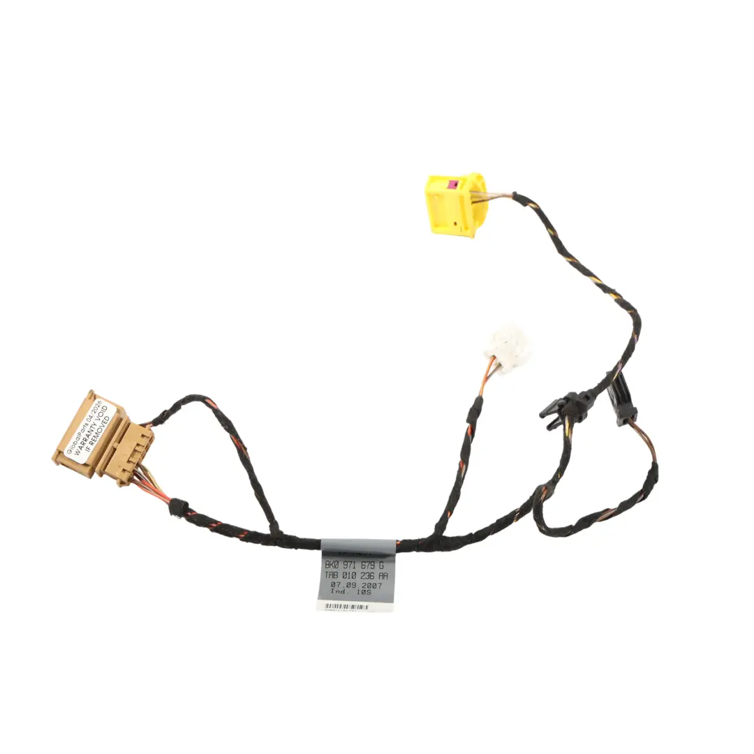 Audi A4 B8 A5 8T Interruptor Guantera Cableado Arnés Cable - SKU 8K0971679G - Número de pieza 8K0971679G