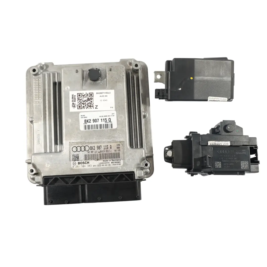Audi A5 8T 2.0 TFSI CDNB 180HP Motor Steuergerät Kit Zündschloss - SKU 8K2907115Q-2 - Teilenummer 8K2907115Q