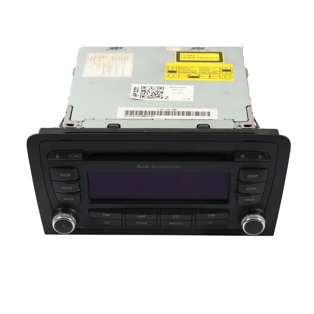 Radio Reproductor Multimedia CD Unidad Principal para Audi A3 8P con número de pieza 8P0035195G Audi A3 8P Radio Reproductor Multimedia CD Unidad Principal - SKU 8P0035195G - Número de pieza 8P0035195G