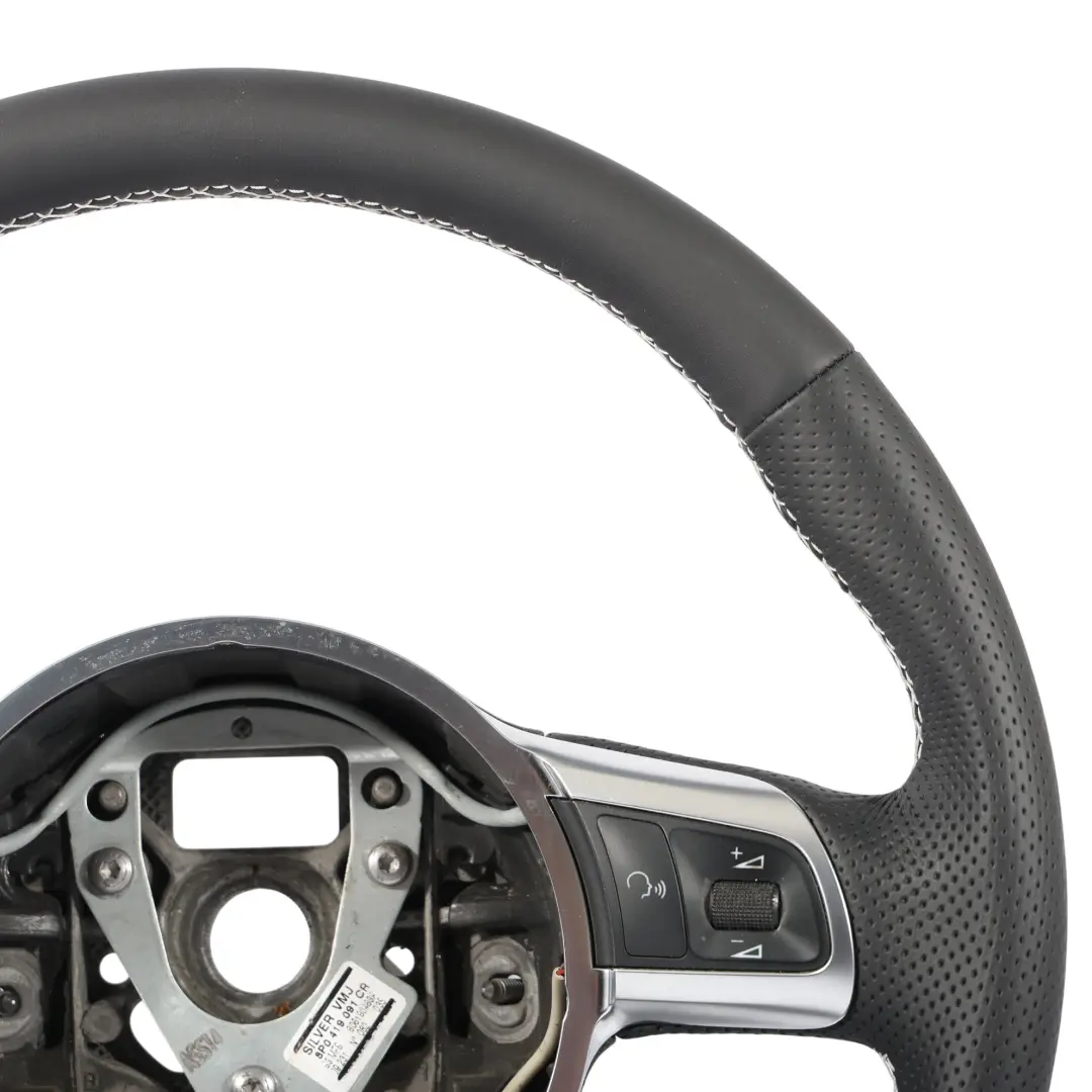 NUEVO Volante Cuero Negro Fondo Plano para Audi A3 S3 8P con número de pieza 8P0419091CR Audi A3 S3 8P NUEVO Volante Cuero Negro Fondo Plano - SKU 8P0419091CR-1 - Número de pieza 8P0419091CR