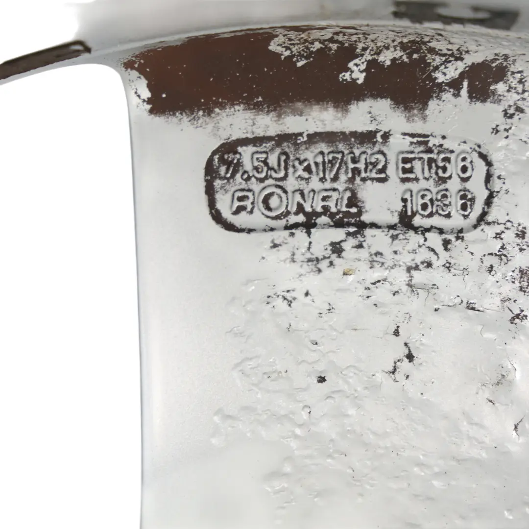 Audi A3 8P Silberne Leicht Metall Felge 17" 7,5J ET:56 - SKU 8P0601025AL-1 - Teilenummer 8P0601025AL