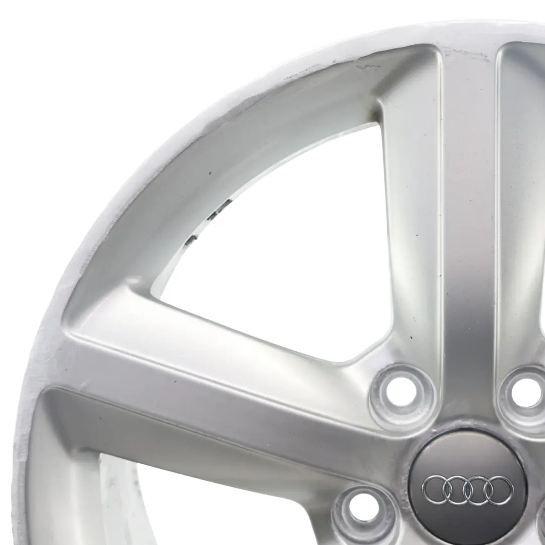 Audi A3 8P Silberne Leicht Metall Felge 17" 7,5J ET:56 - SKU 8P0601025AL-1 - Teilenummer 8P0601025AL