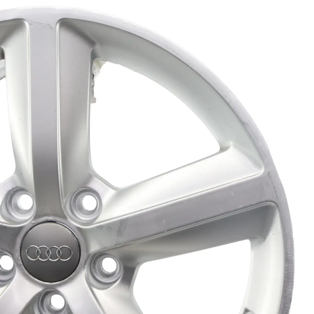 Audi A3 8P Silberne Leicht Metall Felge 17" 7,5J ET:56 - SKU 8P0601025AL-1 - Teilenummer 8P0601025AL