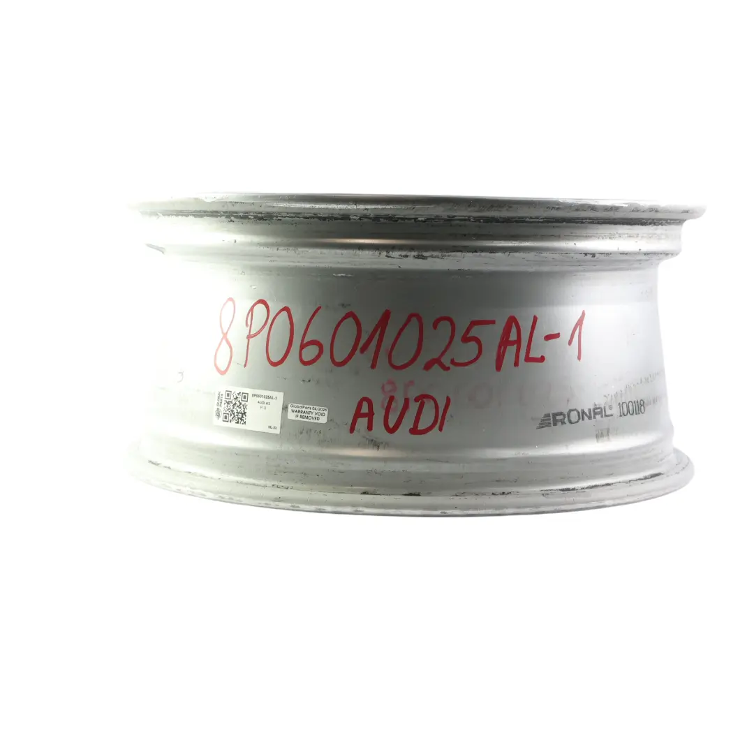 Audi A3 8P Felga Aluminiowa Srebrna 17" 7,5J ET:56 - SKU 8P0601025AL-1 - Numer Części 8P0601025AL