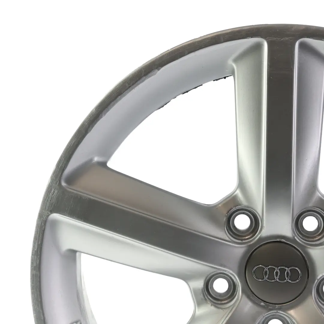 Audi A3 8P Silberne Leicht Metall Felge 17" 7,5J ET:56 - SKU 8P0601025AL-2 - Teilenummer 8P0601025AL