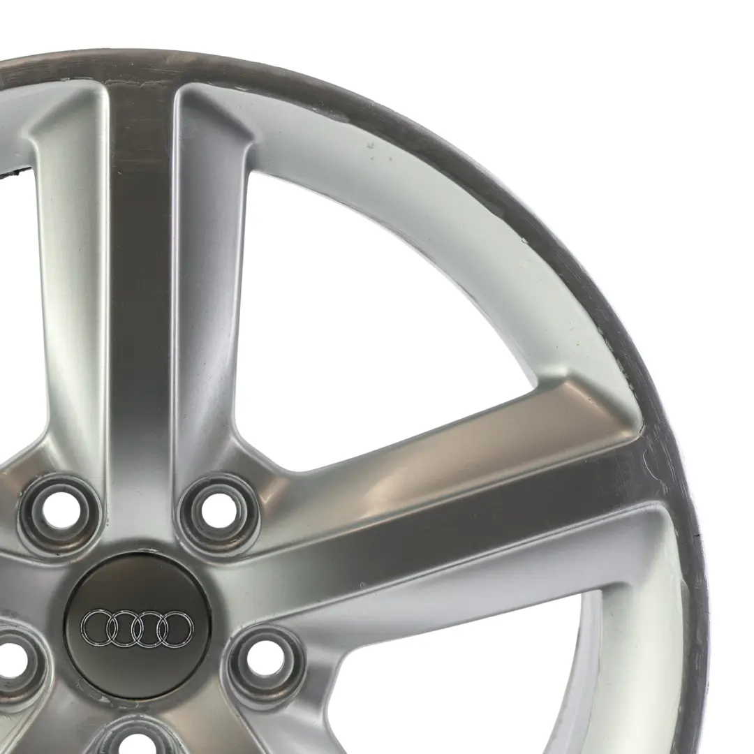 Audi A3 8P Silberne Leicht Metall Felge 17" 7,5J ET:56 - SKU 8P0601025AL-2 - Teilenummer 8P0601025AL