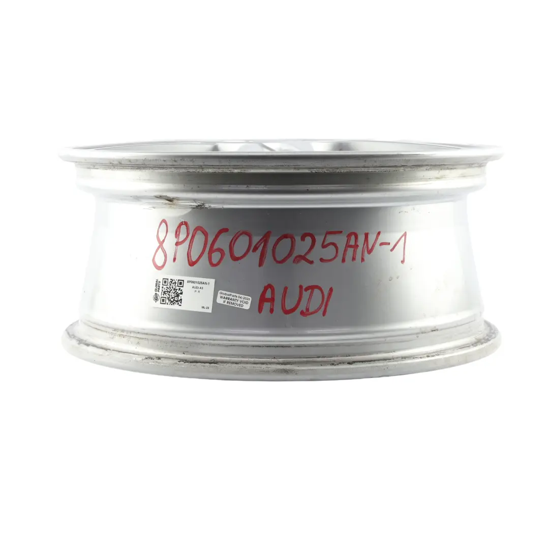 Audi A3 8P Silver Cerchio In Lega 16" 6,5J ET:50 6-Spoke - SKU 8P0601025AN-1 - Numero di parte 8P0601025AN