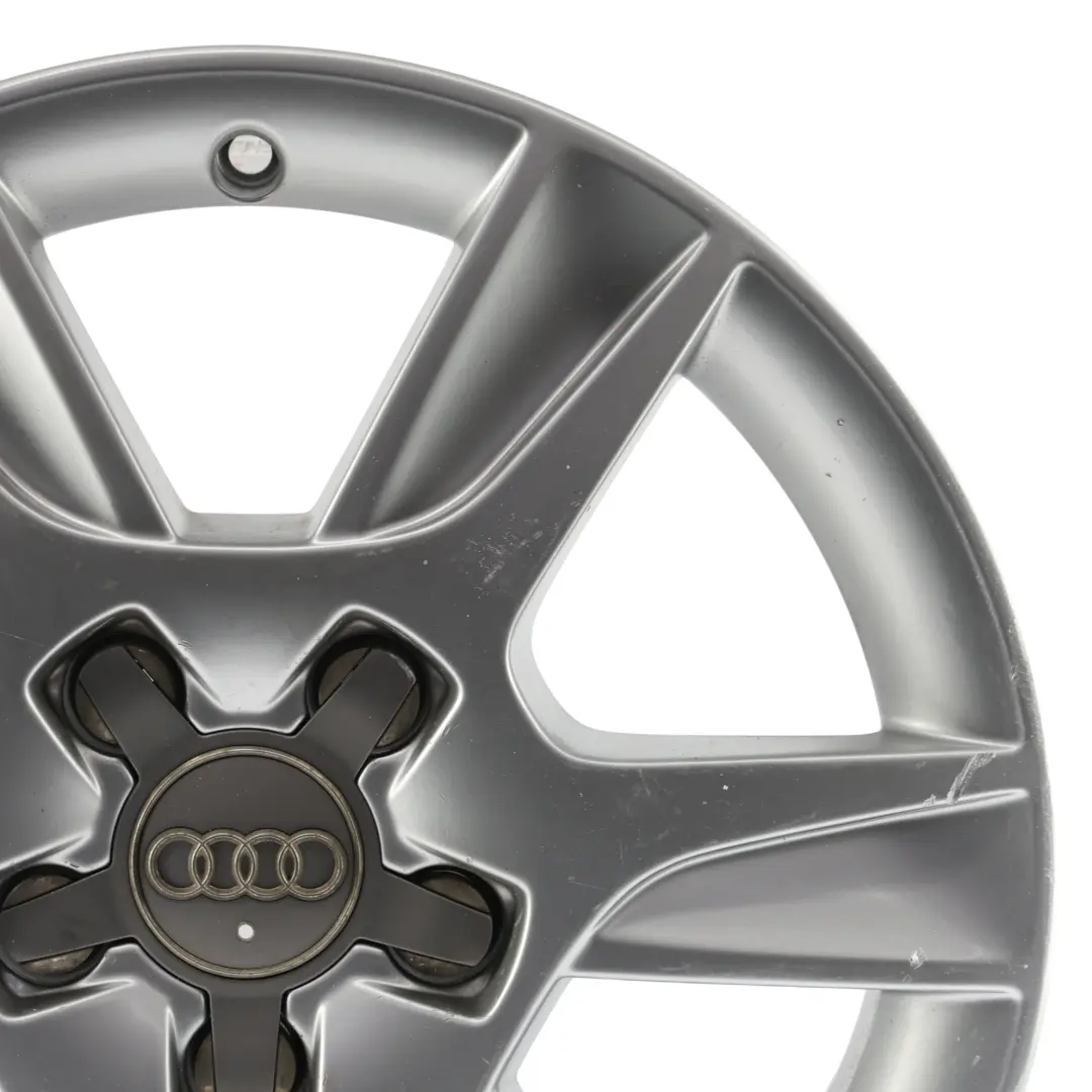 Audi A3 8P Llanta Aleación Plateada 16" 6,5J ET:50 6 Radios - SKU 8P0601025AN-1 - Número de pieza 8P0601025AN