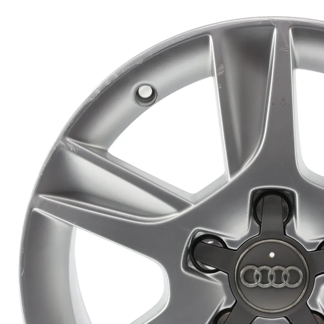 Srebrna Felga Aluminiowa 16" 6,5J ET:50 6-Ramienna do Audi A3 8P o numerze 8P0601025AN Audi A3 8P Srebrna Felga Aluminiowa 16" 6,5J ET:50 6-Ramienna - SKU 8P0601025AN-2 - Numer Części 8P0601025AN