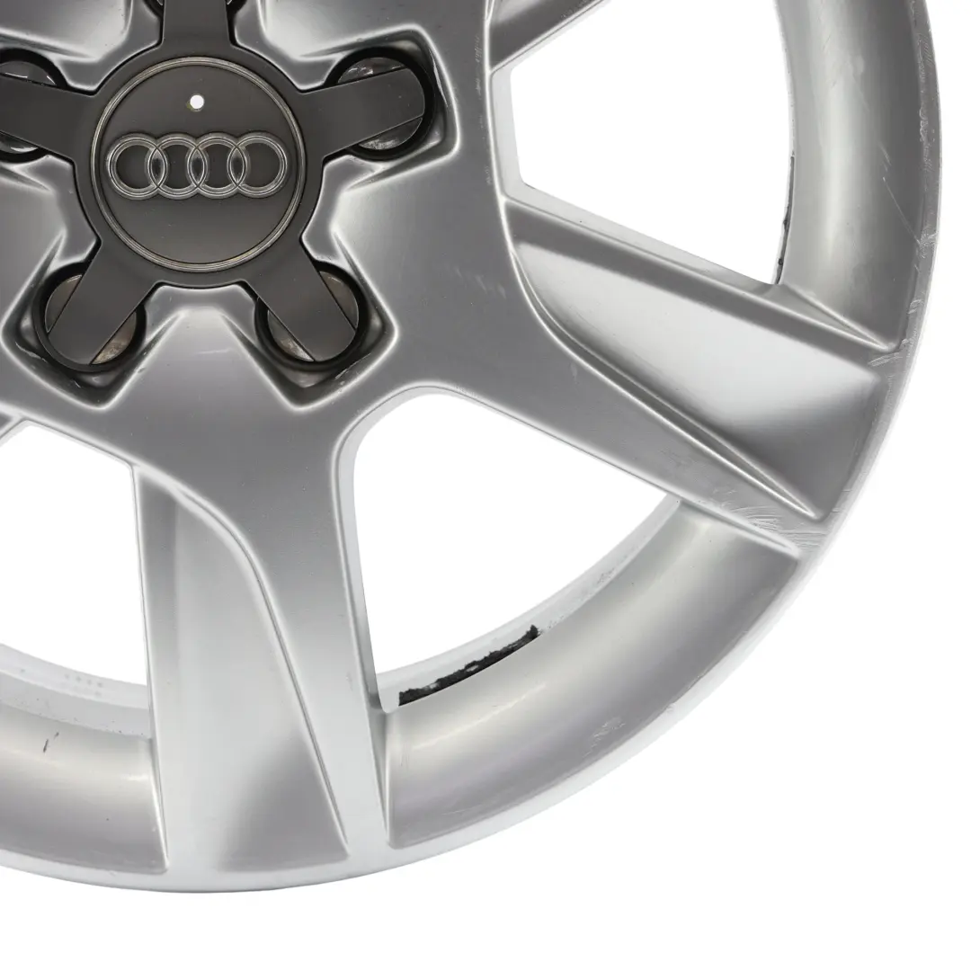 Srebrna Felga Aluminiowa 16" 6,5J ET:50 6-Ramienna do Audi A3 8P o numerze 8P0601025AN Audi A3 8P Srebrna Felga Aluminiowa 16" 6,5J ET:50 6-Ramienna - SKU 8P0601025AN-2 - Numer Części 8P0601025AN