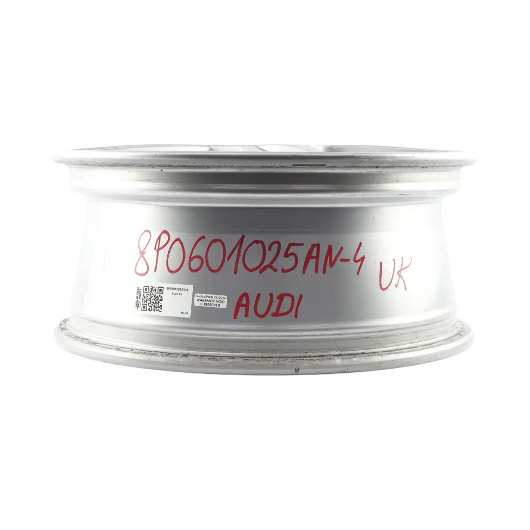 Audi A3 8P Silver Wheel Alloy Rim 16" 6,5J ET:50 6-Spoke - SKU 8P0601025AN-4 - Part number 8P0601025AN