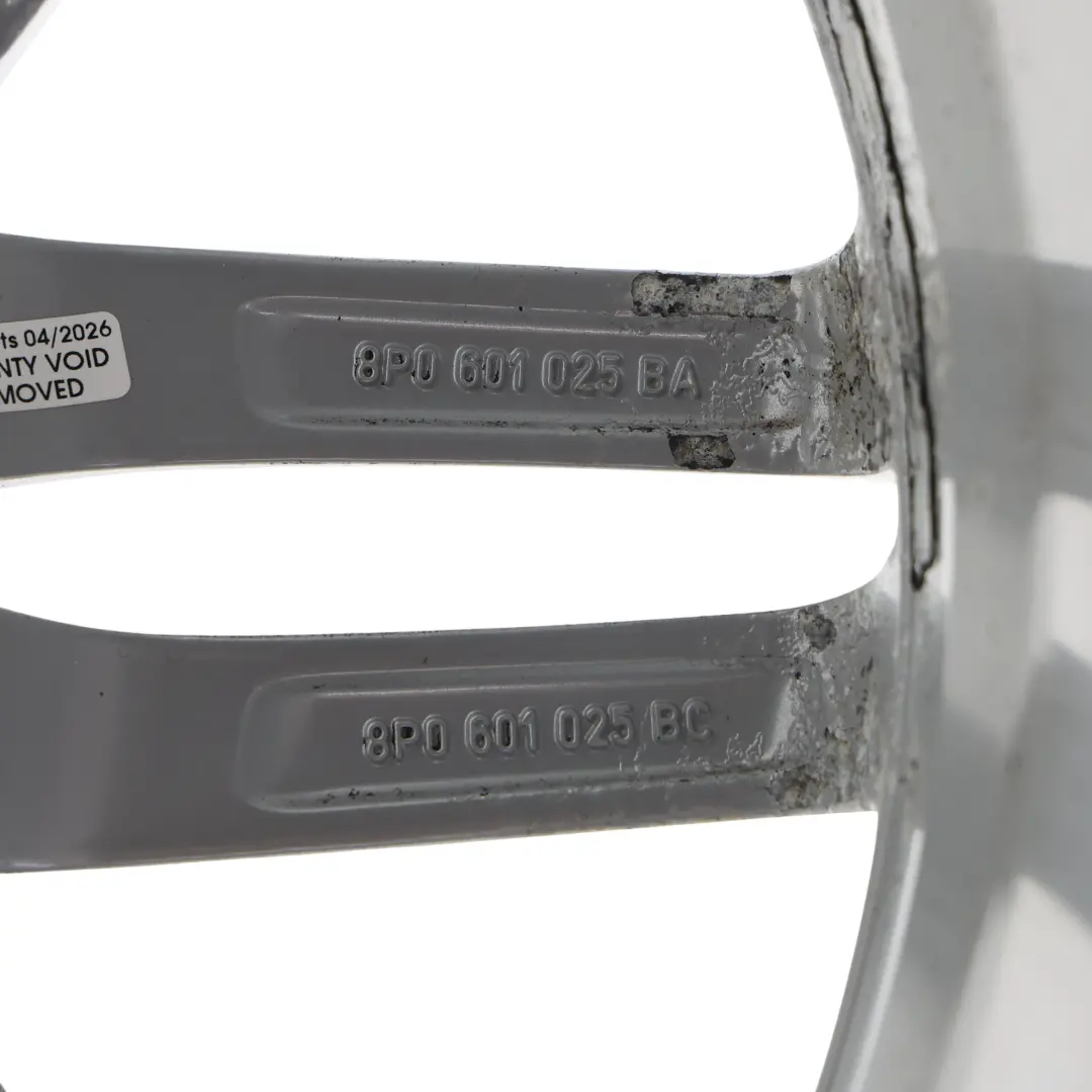 Audi A3 8P Wheel Rim Alloy Silver 18" 7,5J ET:54 - SKU 8P0601025BA-6 - Part number 8P0601025BA