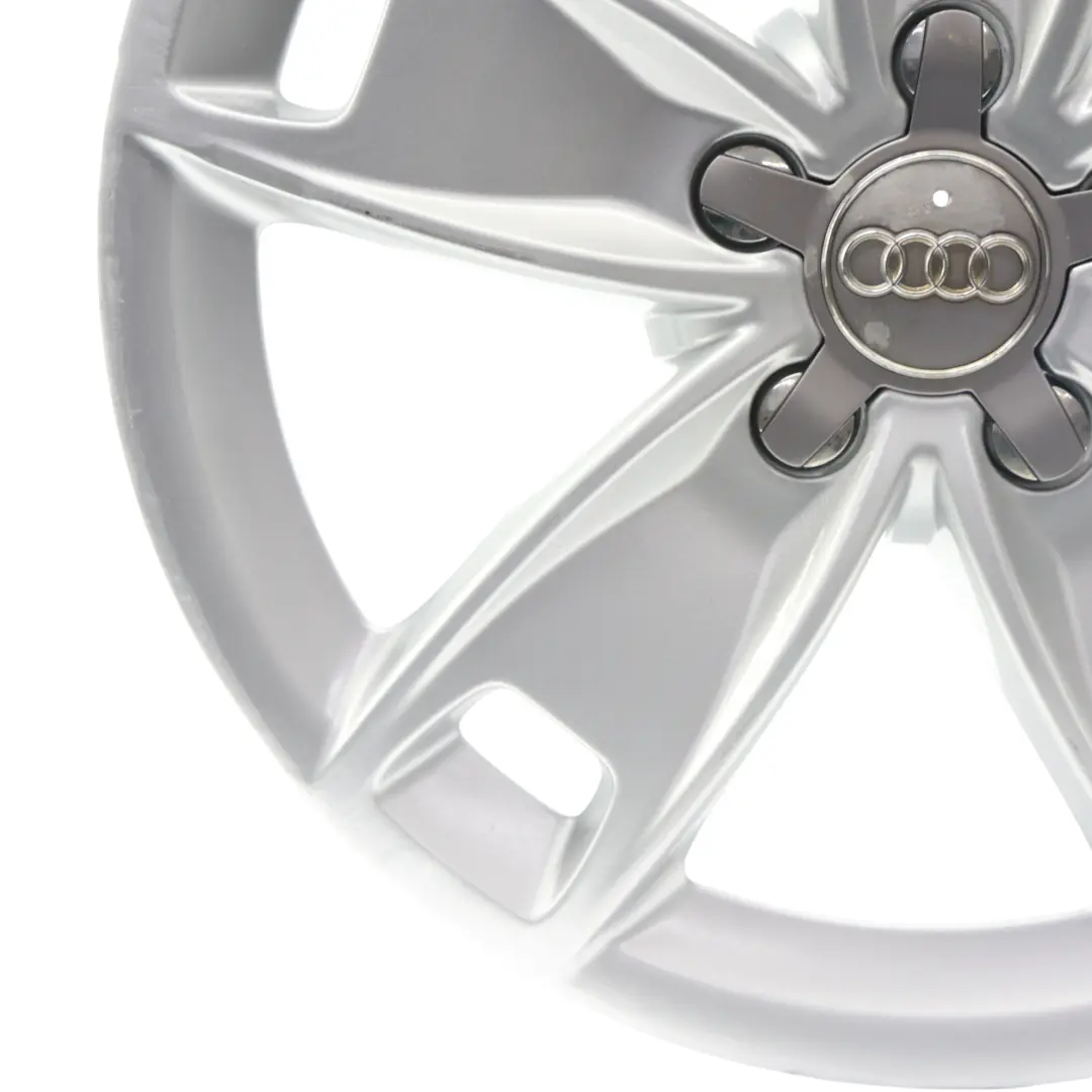  Llanta aleación plateada Audi A3 8P 17" 7,5J ET:56 Star Spoke - SKU 8P0601025BL-1 - Número de pieza 8P0601025BL