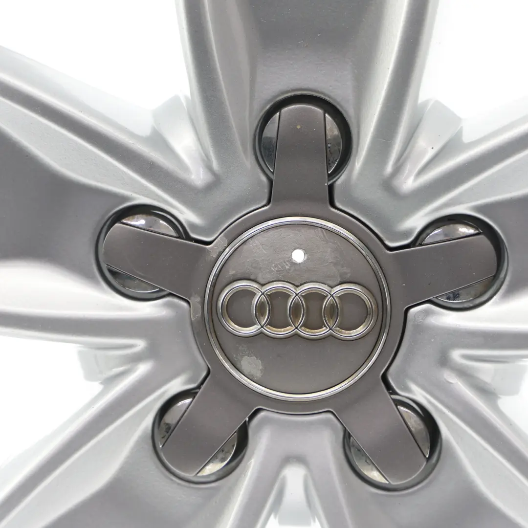 Audi A3 8P Silver Wheel Alloy Rim 17" 7,5J ET:56 Star Spoke - SKU 8P0601025BL-1 - Part number 8P0601025BL