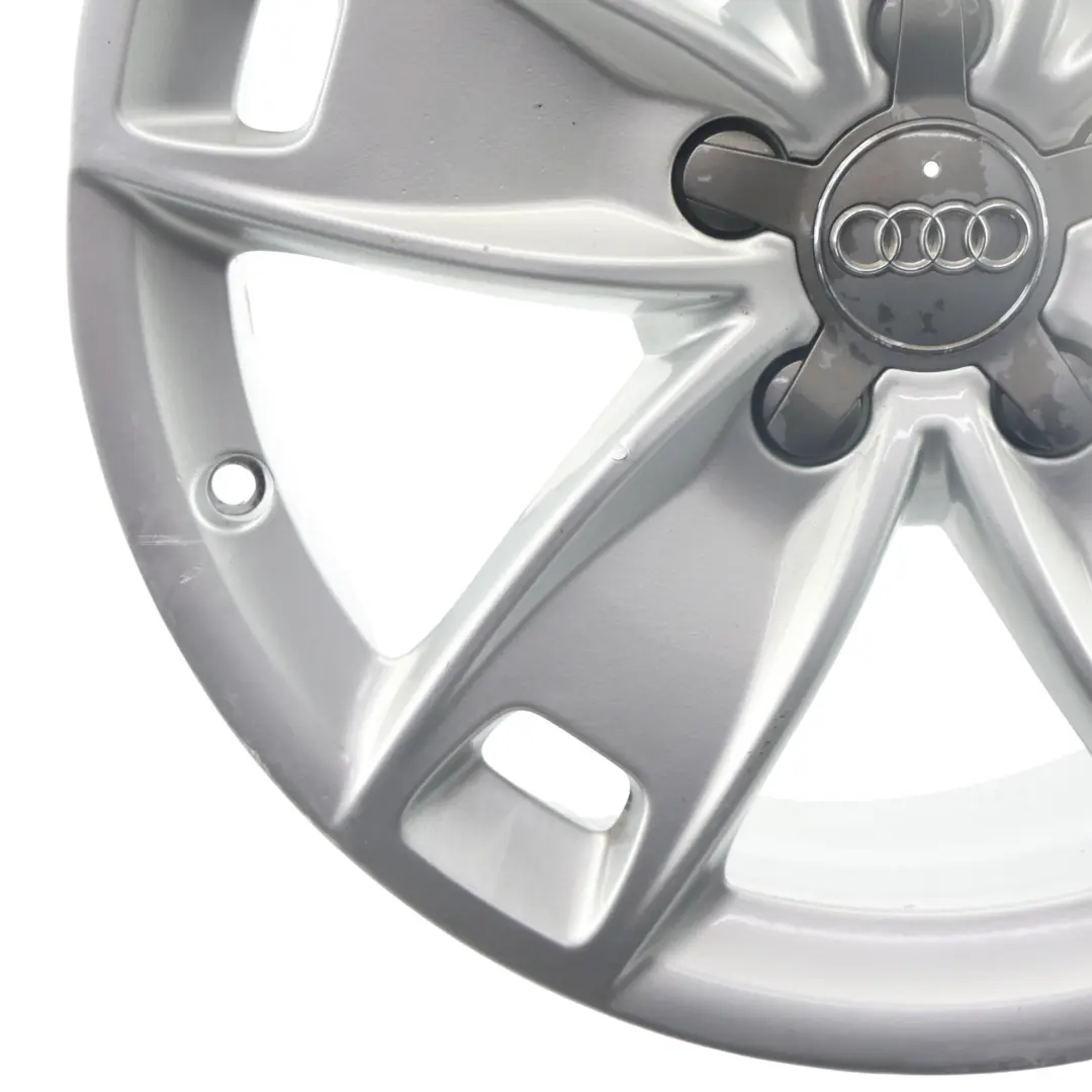 Audi A3 8P Jante argentée en alliage 17" 7,5J ET:56 Star Spoke - SKU 8P0601025BL-2 - Numéro de pièce 8P0601025BL