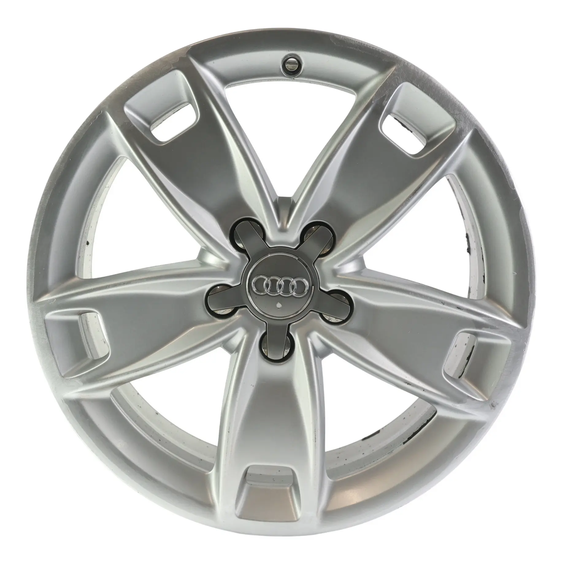 Audi A3 8P Silver Wheel Alloy Rim 17" 7,5J ET:56 Star Spoke 8P0601025BL