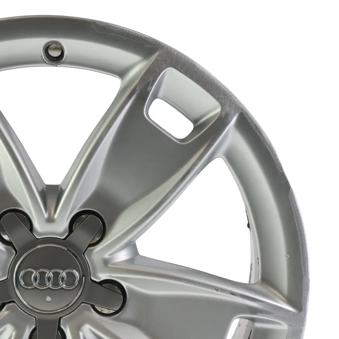 Audi A3 8P Silver Wheel Alloy Rim 17" 7,5J ET:56 Star Spoke - SKU 8P0601025BL-4 - Part number 8P0601025BL